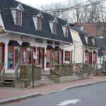 Shops and heritage buildings in Pointe-Claire Village