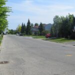 Quiet tree-lined residential street in Kirkland